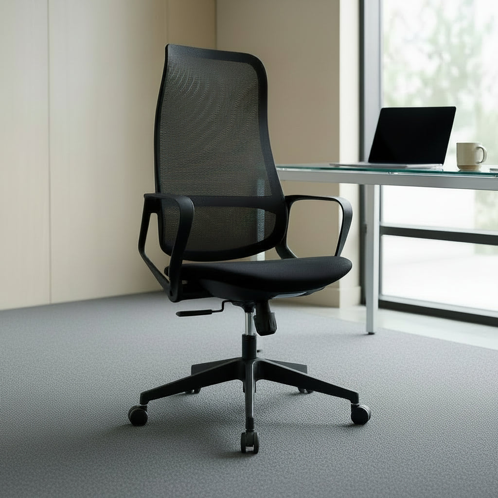 ARMUS High Back Black Office Chair Kursi Kantor Ergonomis
