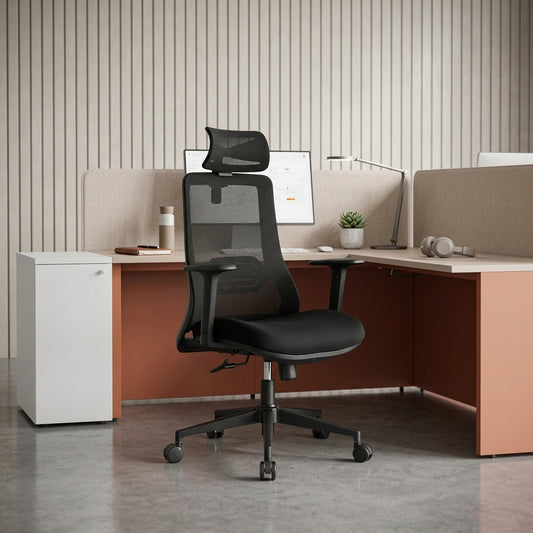 HADID High Back Black Office Chair Kursi Kantor Ergonomis