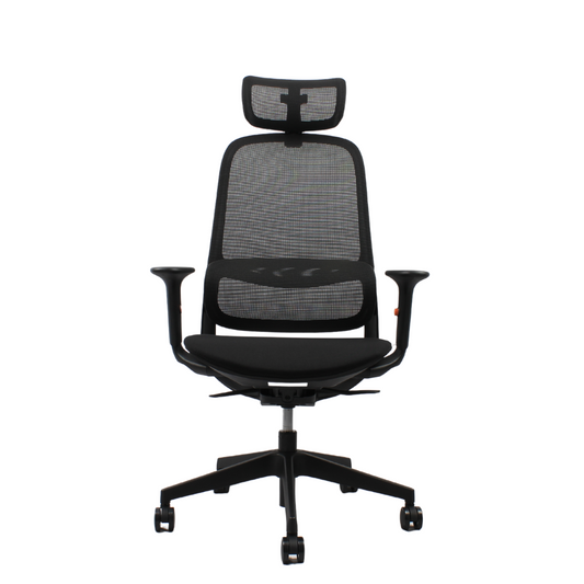 ISMO High Back Black Office Chair Kursi Kantor Ergonomis