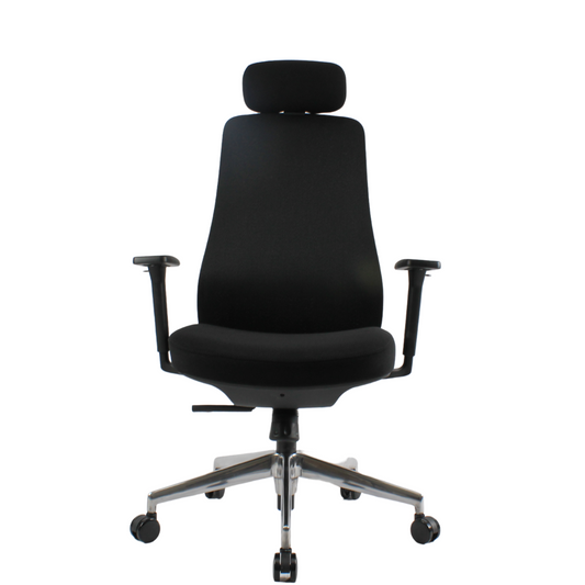 NORTA High Back Black Office Chair Kursi Kantor Ergonomis
