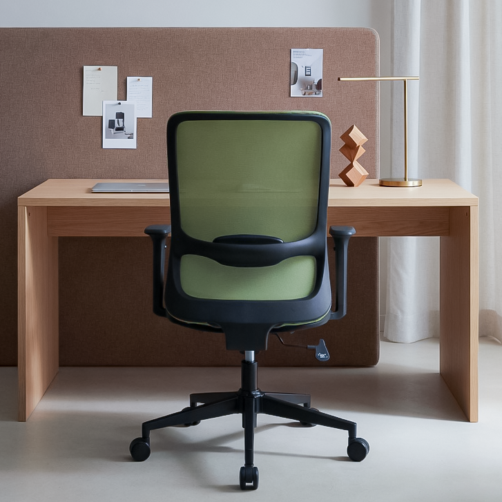 ORCA Mid Back Grey Green Office Chair Kursi Kantor Ergonomis