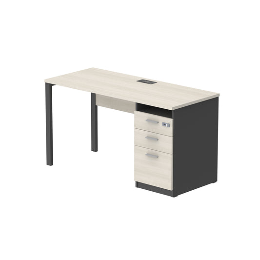 PLATA Clerical Desk Meja Kerja Kantor 140x60cm Ash Grey