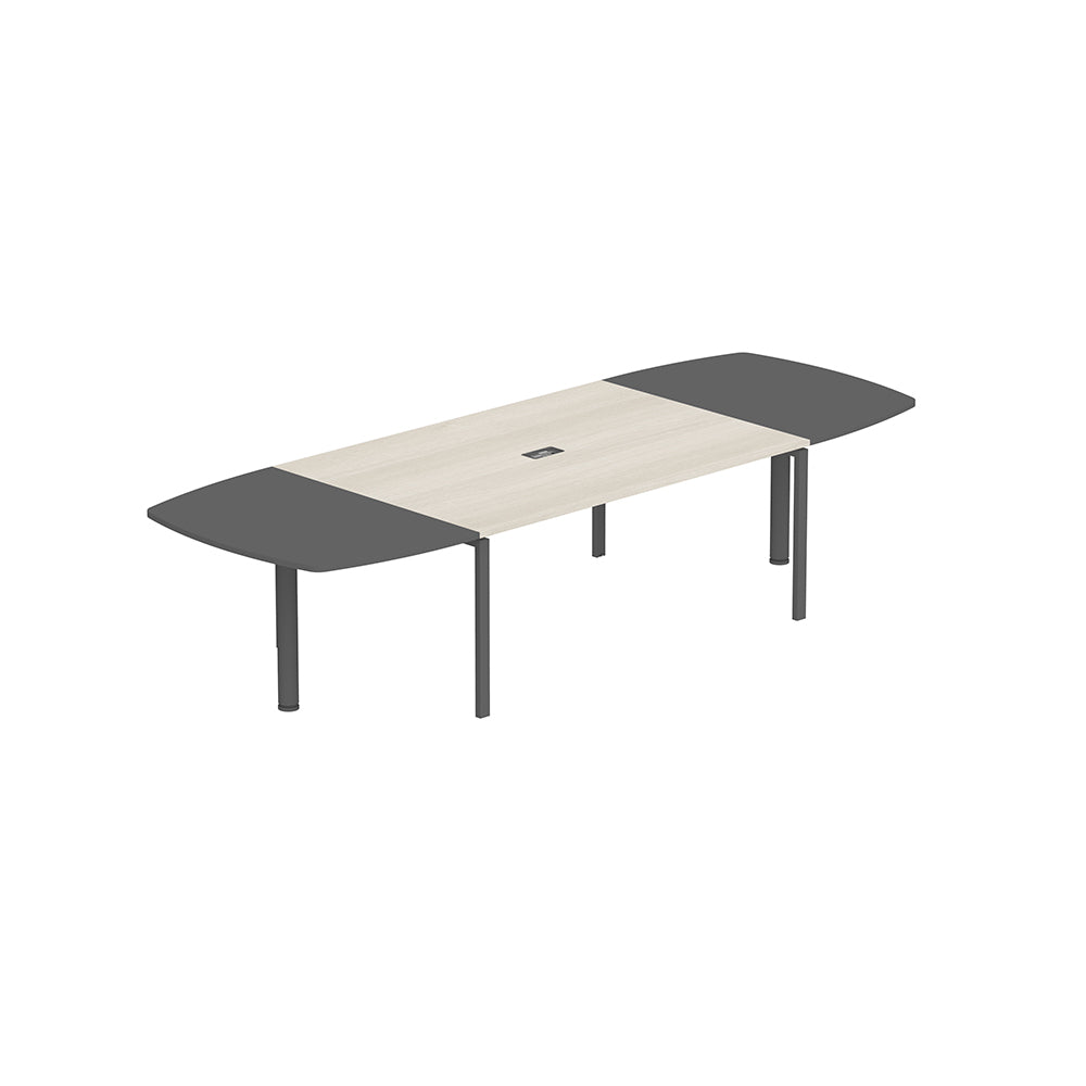 PLATA Conference Table Meja Meeting 10 Orang 340x120cm Dark Grey
