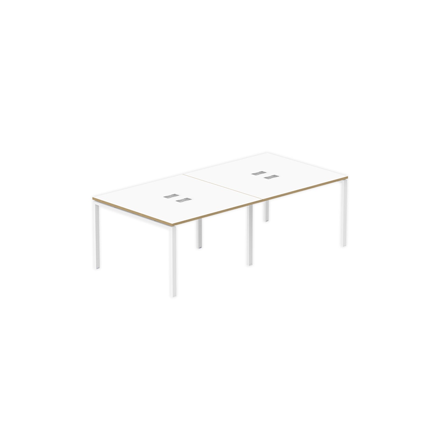 PLATA Conference Table Meja Meeting 8 Orang 240x120cm White Pine