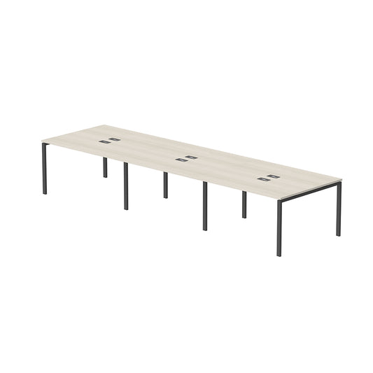 PLATA Conference Table Meja Meeting 12 Orang 420x120cm Ash Grey