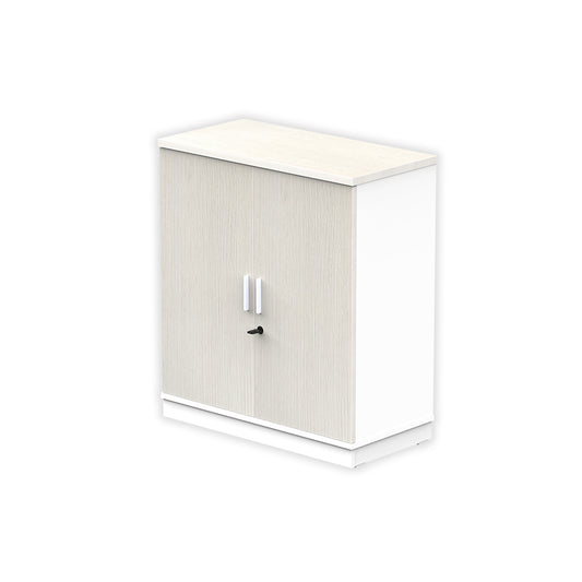 PLATA Medium Cabinet Rak Kantor 80x40x87cm White Ash