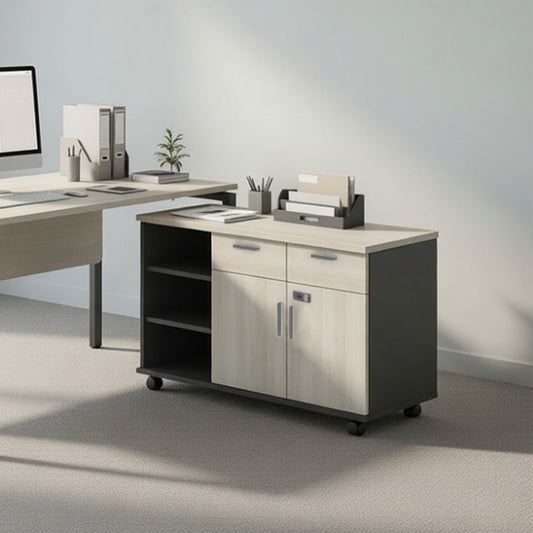 PLATA Return Sideboard Mobile Cabinet Kanan 120cm Ash Grey