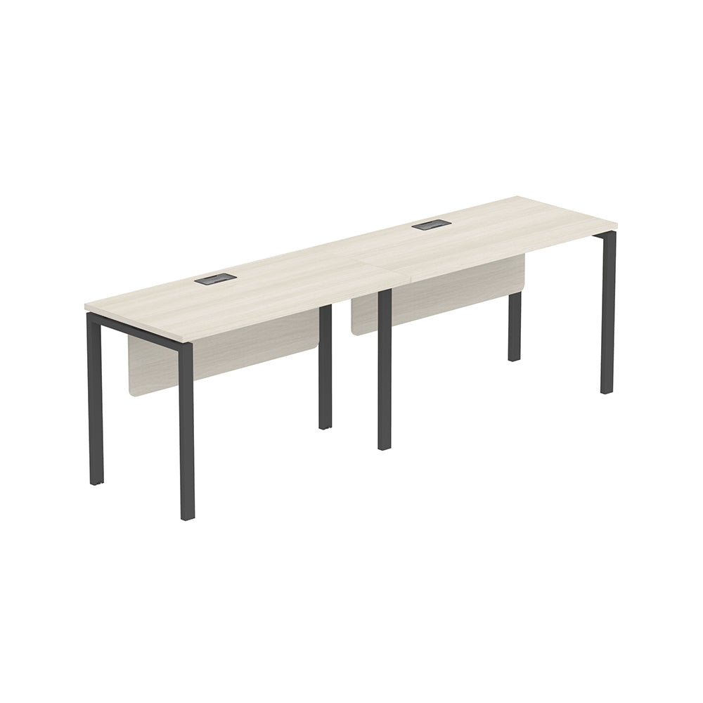 PLATA Office Desk Meja Kerja Satu Sisi 2 Orang 280x60cm