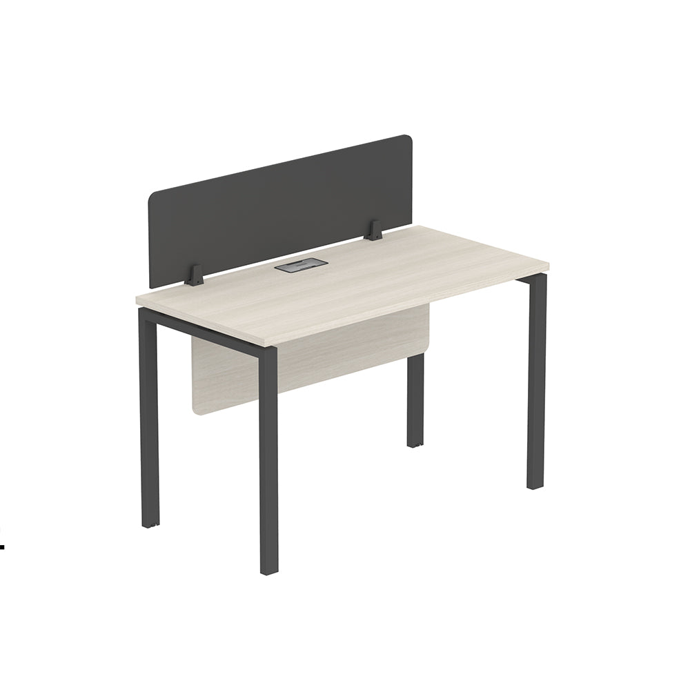 PLATA Workstation Meja Kerja Kantor 120x60cm Ash Grey