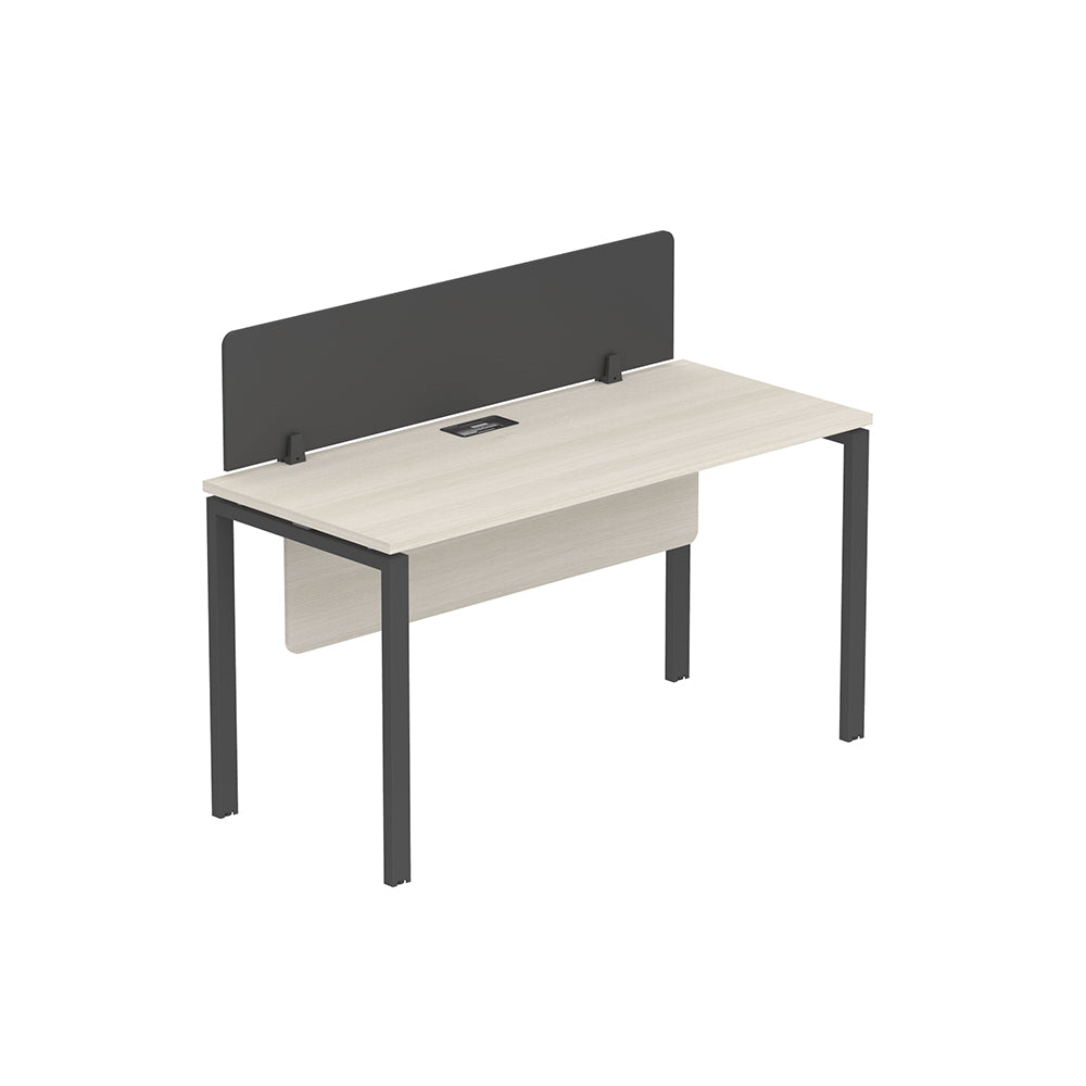 PLATA Workstation Meja Kerja Kantor 140x60cm Ash Grey