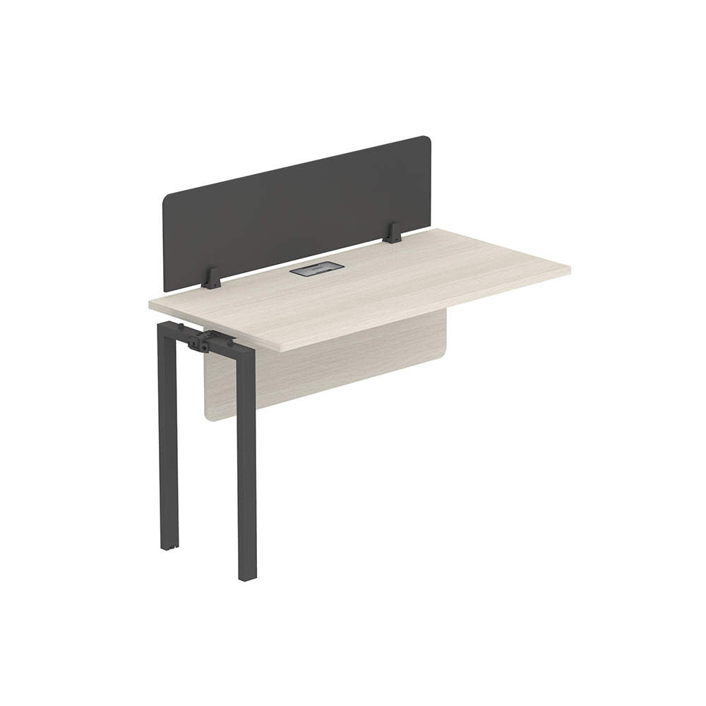 PLATA Workstation Extention Meja Kerja Kantor 120x60cm Ash Grey