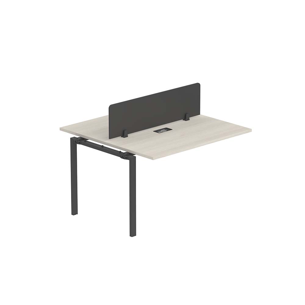 PLATA Workstation Extention Meja Kerja Kantor 120x120cm Ash Grey