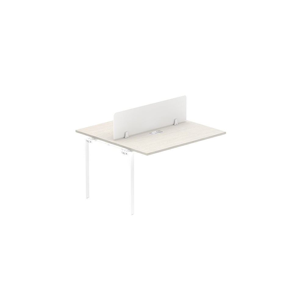 PLATA Workstation Extention 120x120cm White Ash