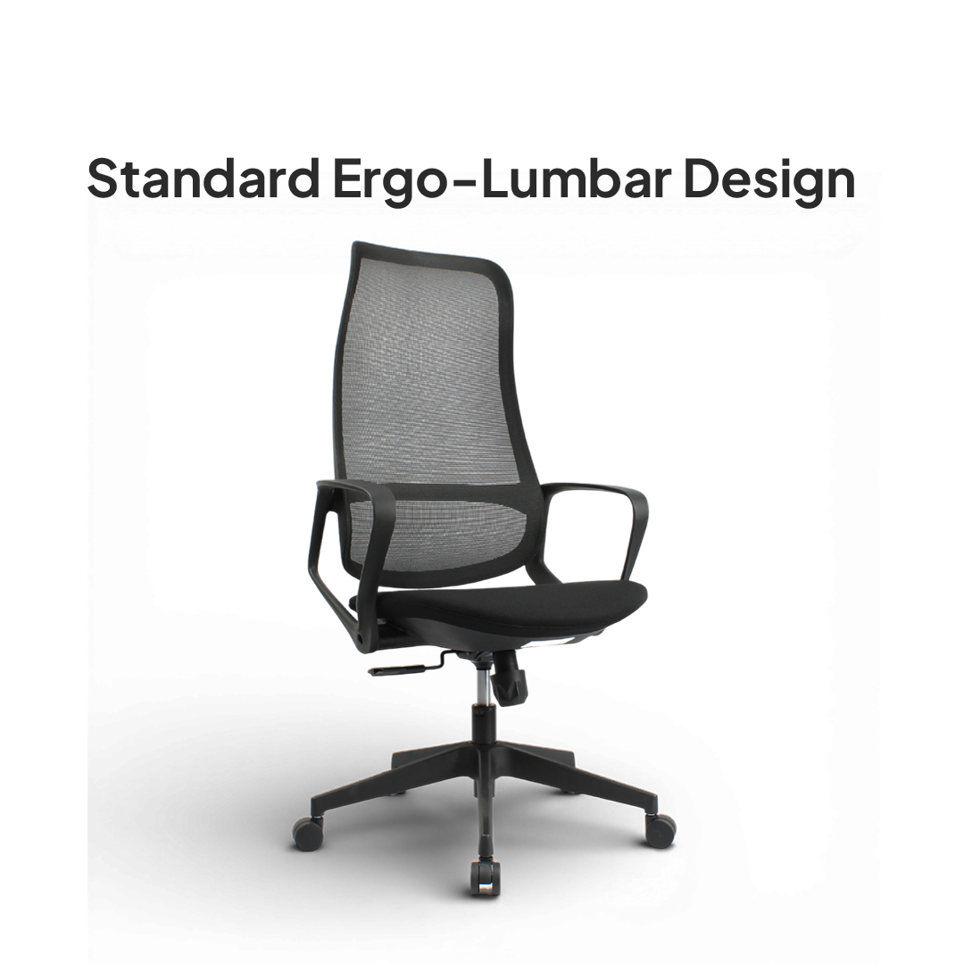 ARMUS High Back Black Office Chair Kursi Kantor Ergonomis