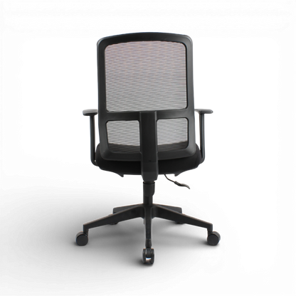 ALVARO Low Back Black Office Chair Kursi Kantor Ergonomis