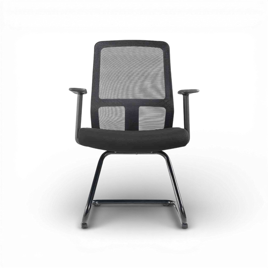 ALVARO Visitor Black Office Chair Kursi Kantor Ergonomis