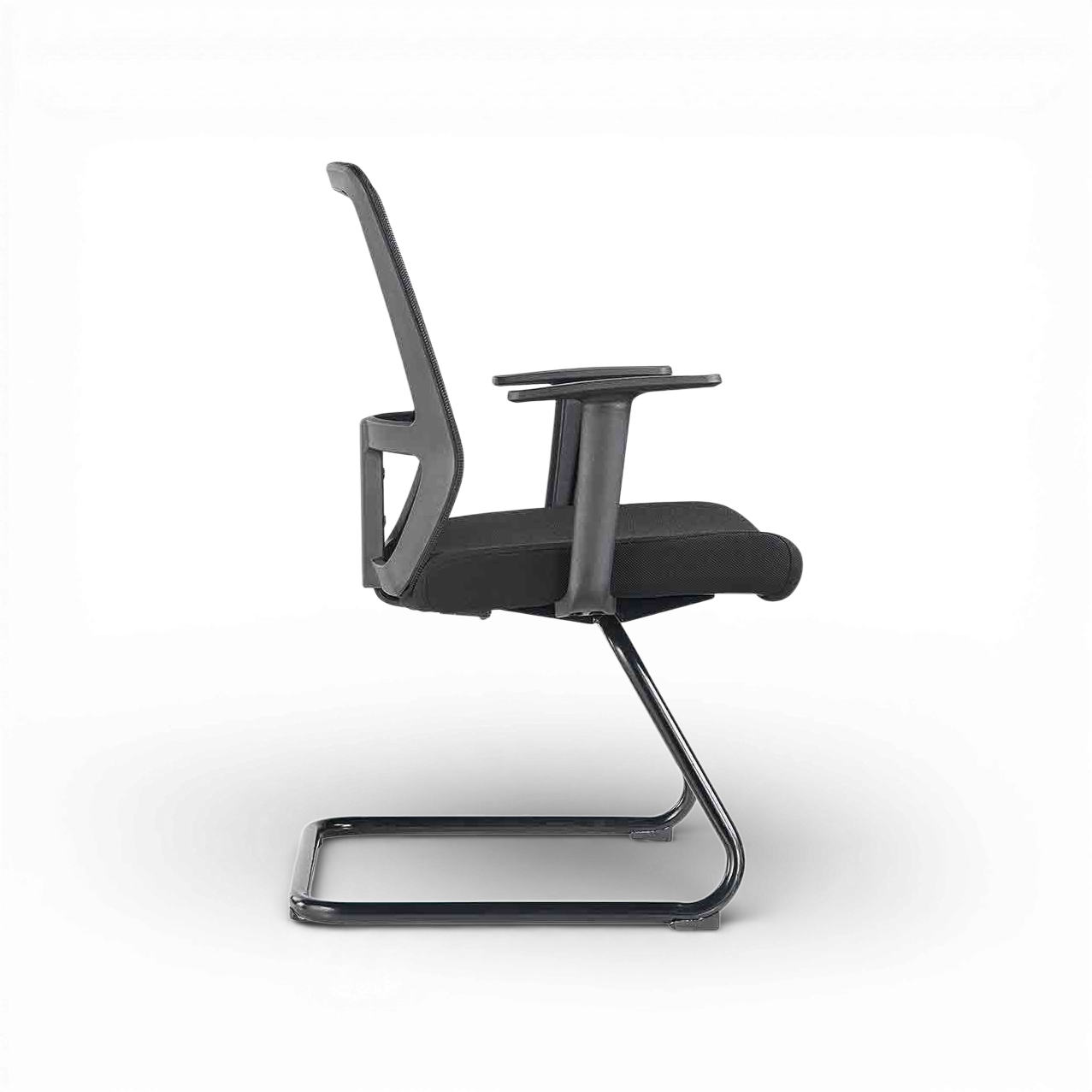 ALVARO Visitor Black Office Chair Kursi Kantor Ergonomis