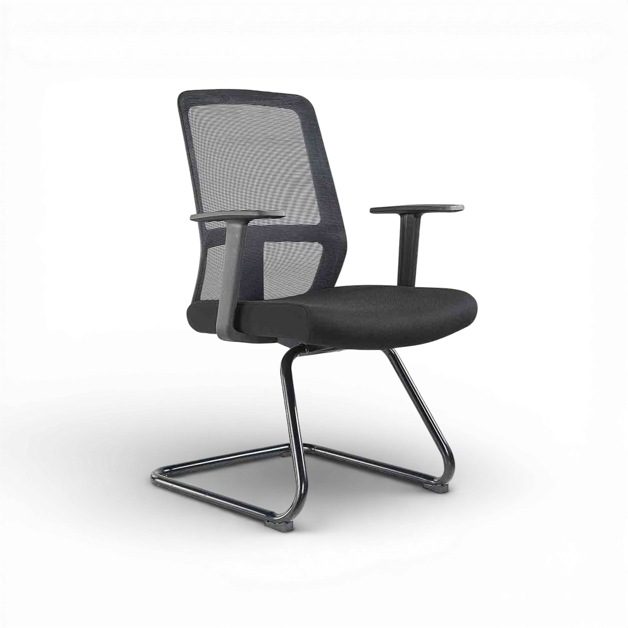 ALVARO Visitor Black Office Chair Kursi Kantor Ergonomis