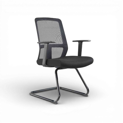 ALVARO Visitor Black Office Chair Kursi Kantor Ergonomis