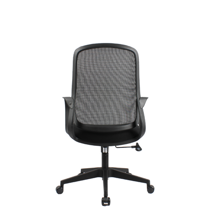 DELARO Low Back Black Office Chair Kursi Kantor Ergonomis