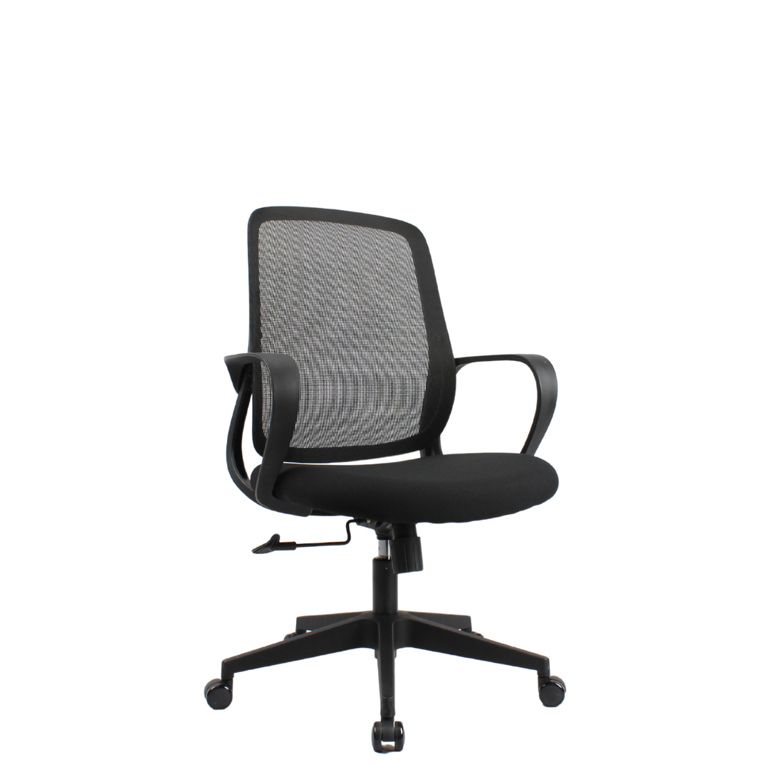 DELARO Low Back Black Office Chair Kursi Kantor Ergonomis