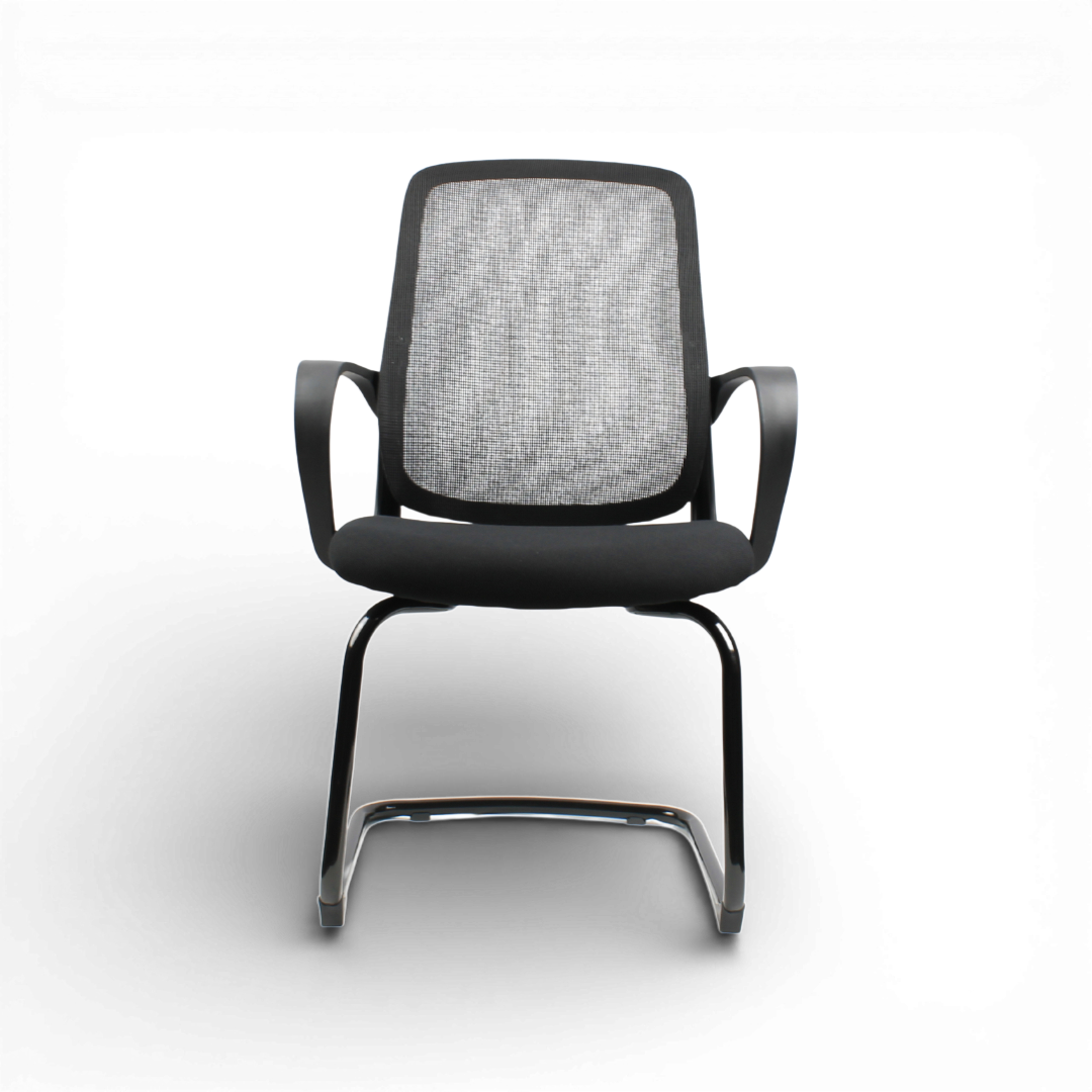 DELARO Visitor Black Office Chair Kursi Kantor Ergonomis