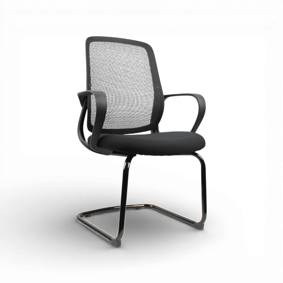 DELARO Visitor Black Office Chair Kursi Kantor Ergonomis