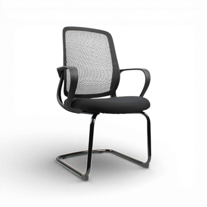 DELARO Visitor Black Office Chair Kursi Kantor Ergonomis