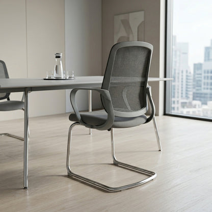 DELARO Visitor Grey Office Chair Kursi Kantor Ergonomis