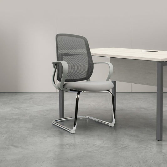 DELARO Low Back Grey Office Chair Kursi Kantor Ergonomis