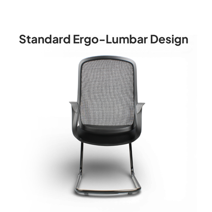 DELARO Visitor Black Office Chair Kursi Kantor Ergonomis