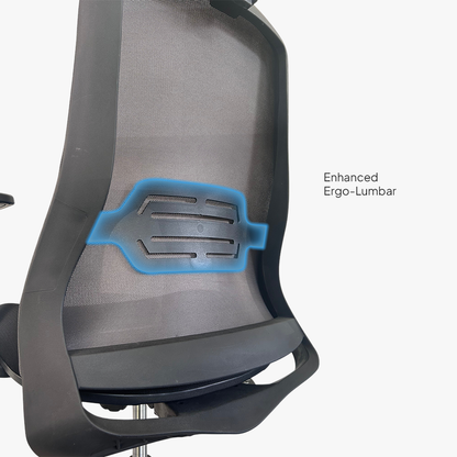 HADID High Back Black Office Chair Kursi Kantor Ergonomis