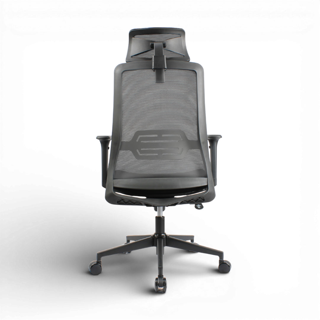HADID High Back Black Grey Office Chair Kursi Kantor Ergonomis