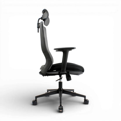 HADID High Back Black Grey Office Chair Kursi Kantor Ergonomis