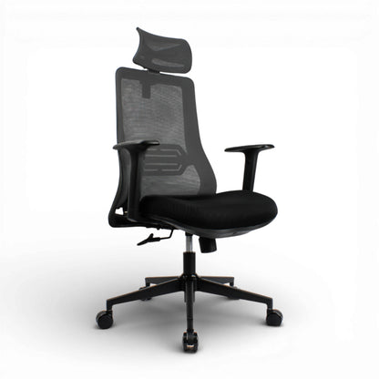HADID High Back Black Grey Office Chair Kursi Kantor Ergonomis