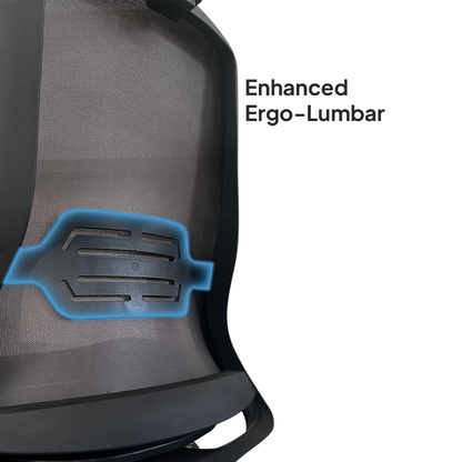 HADID High Back Black Grey Office Chair Kursi Kantor Ergonomis