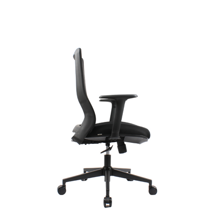 HADID Mid Back Black Office Chair Kursi Kantor Ergonomis