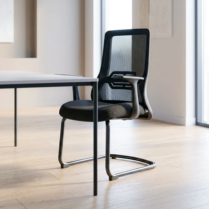 HADID Visitor Black Office Chair Kursi Kantor Ergonomis