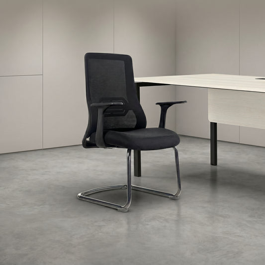 HADID Visitor Black Office Chair Kursi Kantor Ergonomis
