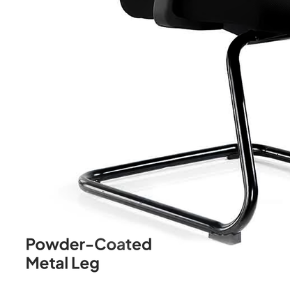 HADID Visitor Black Office Chair Kursi Kantor Ergonomis