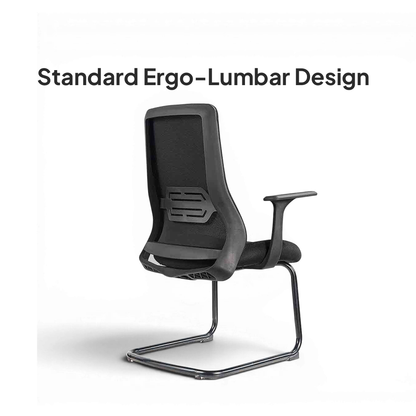 HADID Visitor Black Office Chair Kursi Kantor Ergonomis