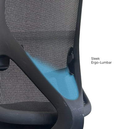 HERON High Back Black Office Chair Kursi Kantor Ergonomis
