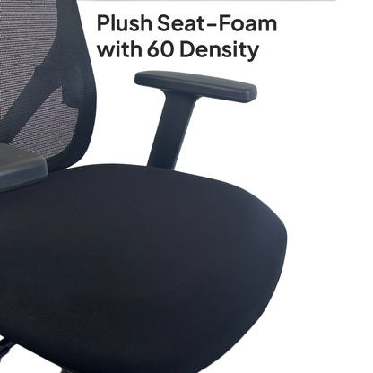 HERON High Back Black Office Chair Kursi Kantor Ergonomis
