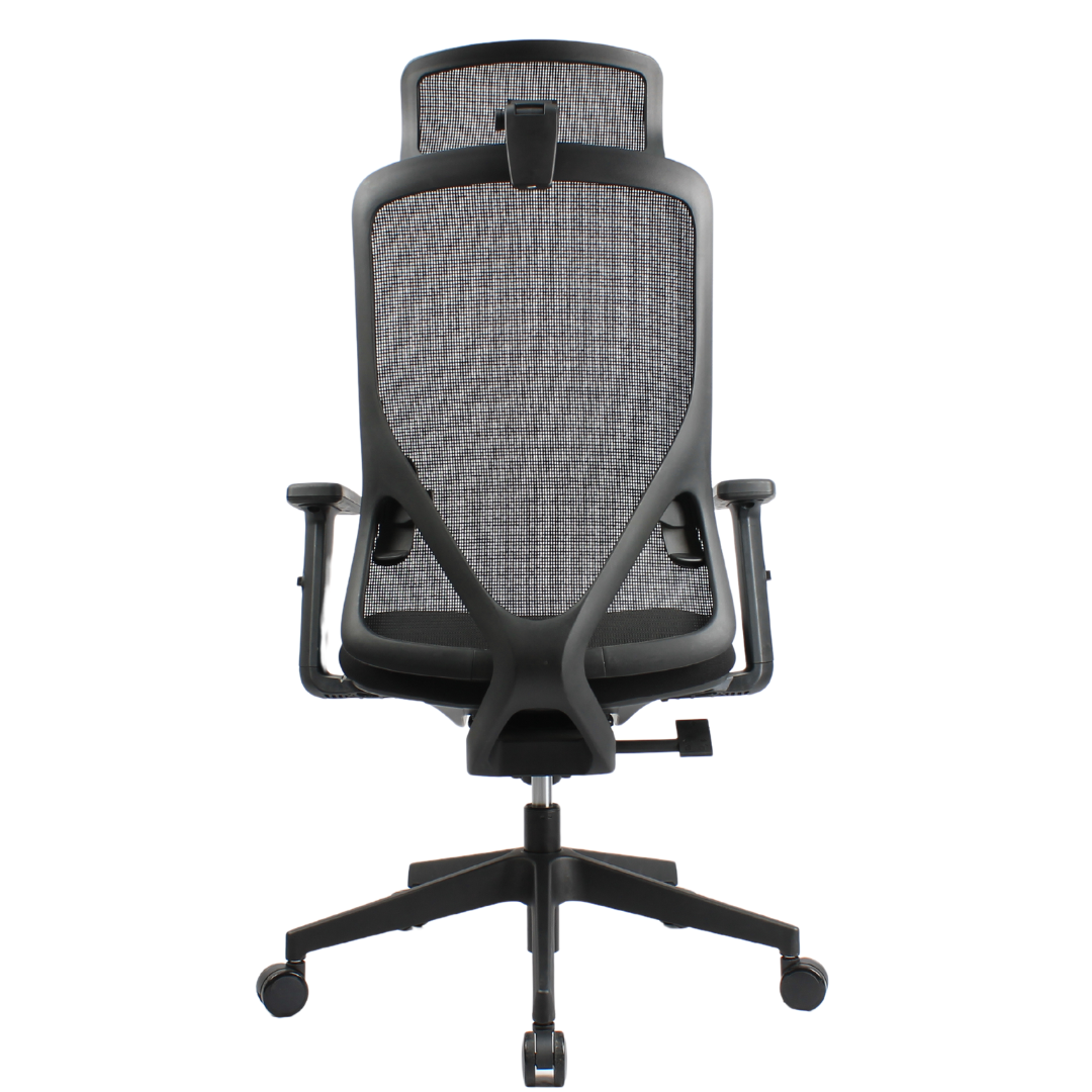 HERON High Back Black Office Chair Kursi Kantor Ergonomis