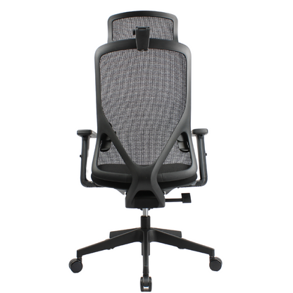 HERON High Back Black Office Chair Kursi Kantor Ergonomis