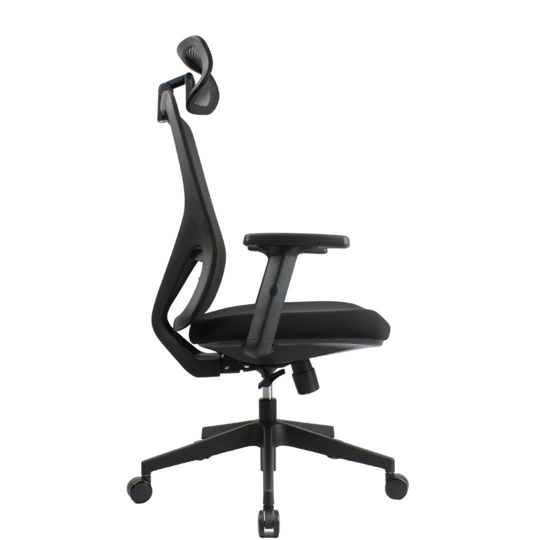 HERON High Back Black Office Chair Kursi Kantor Ergonomis