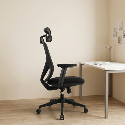 HERON High Back Black Office Chair Kursi Kantor Ergonomis