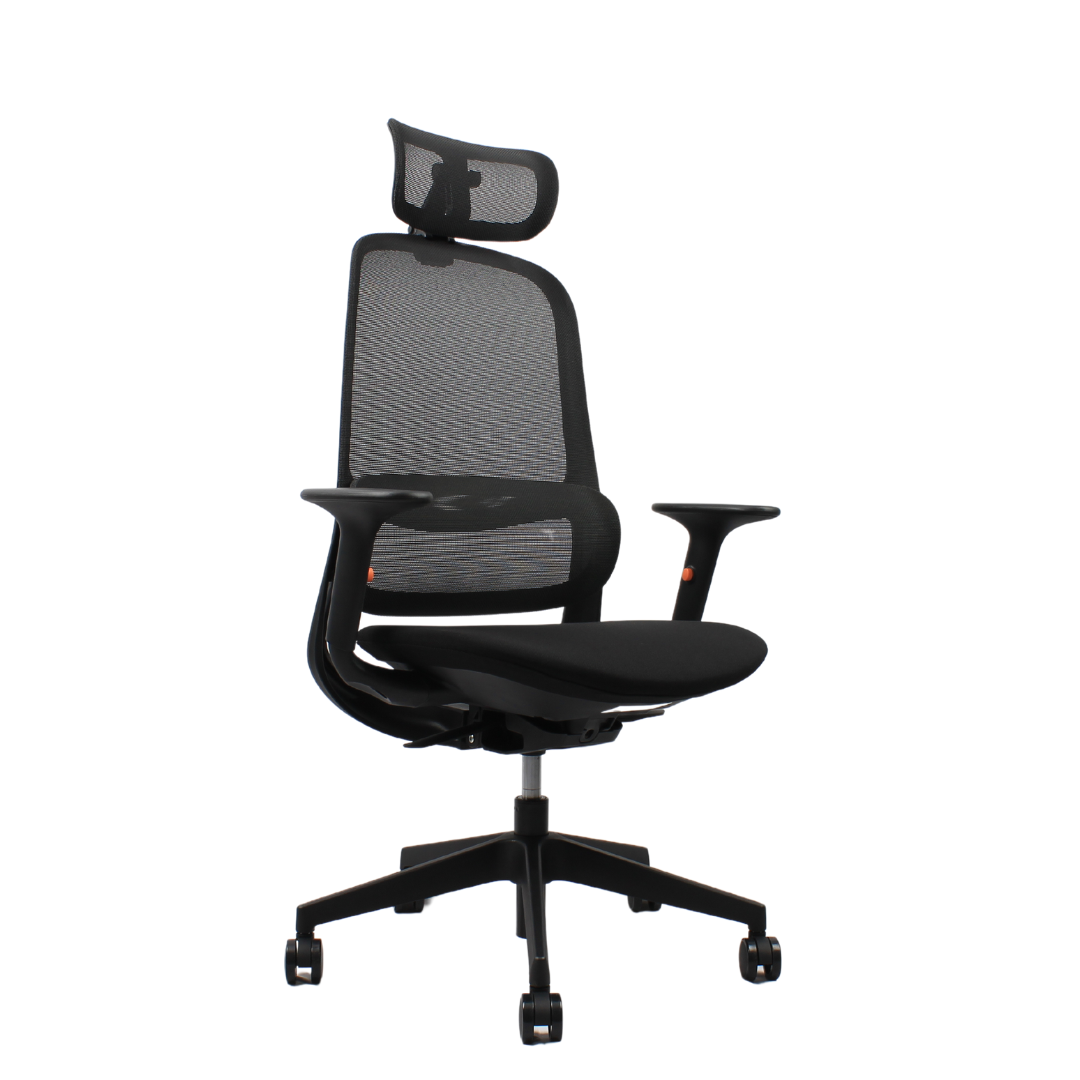 ISMO High Back Black Office Chair Kursi Kantor Ergonomis