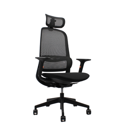 ISMO High Back Black Office Chair Kursi Kantor Ergonomis