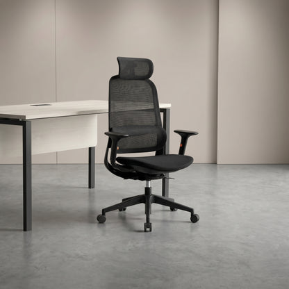 ISMO High Back Black Office Chair Kursi Kantor Ergonomis